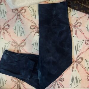 Navy Tie-Dye Leggings Align Lululemon
